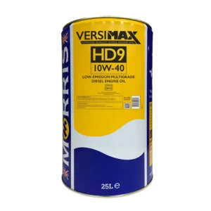 25l tin of Morris Versimax HD9 10W-40 Low Emission Multigrade Diesel Engine Oil